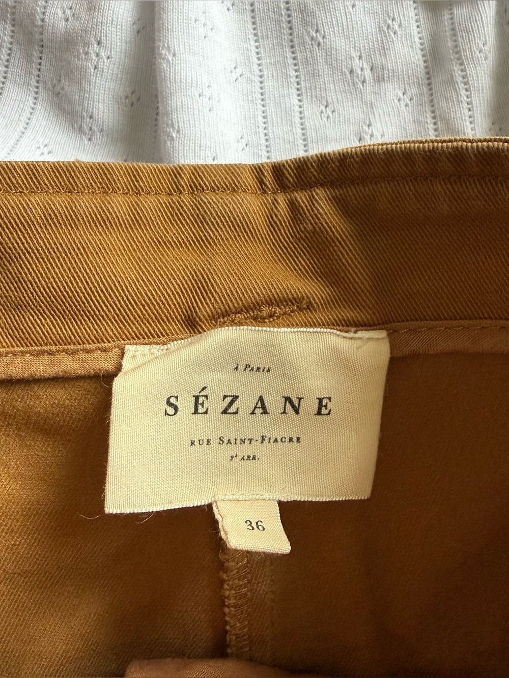 Sezane | rome shorts in caramel - Picture 3 of 7